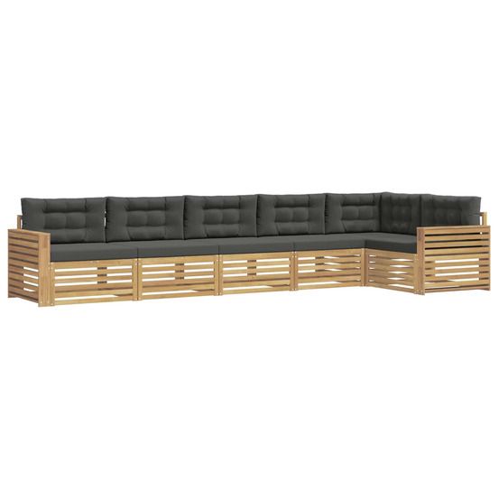 Ensemble de canapés d'extérieur 6 pc blanc et anthracite