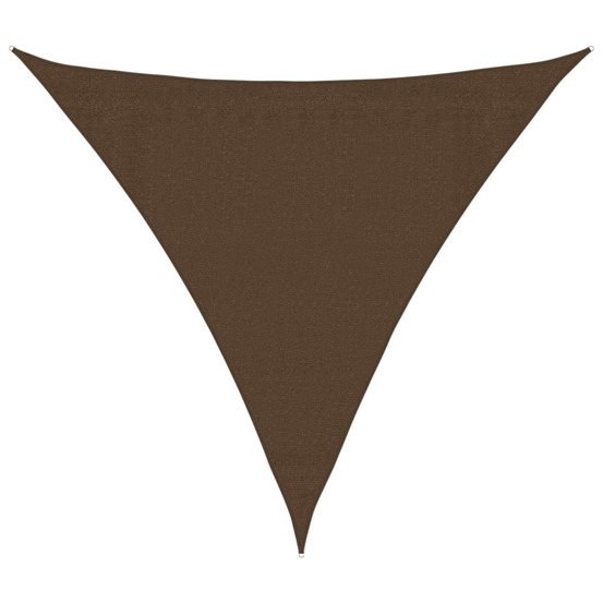 Voile d'ombrage 160 g/m² marron 3x3x3 m pehd