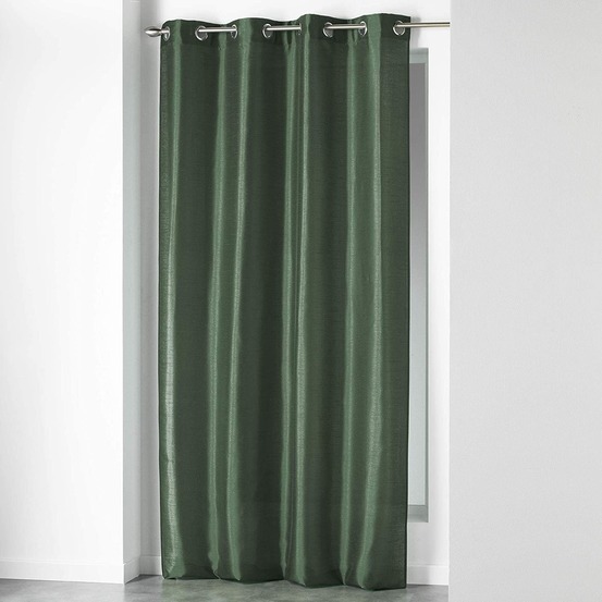 1 rideau à oeillets 140 x 240 cm schantung uni shana kaki