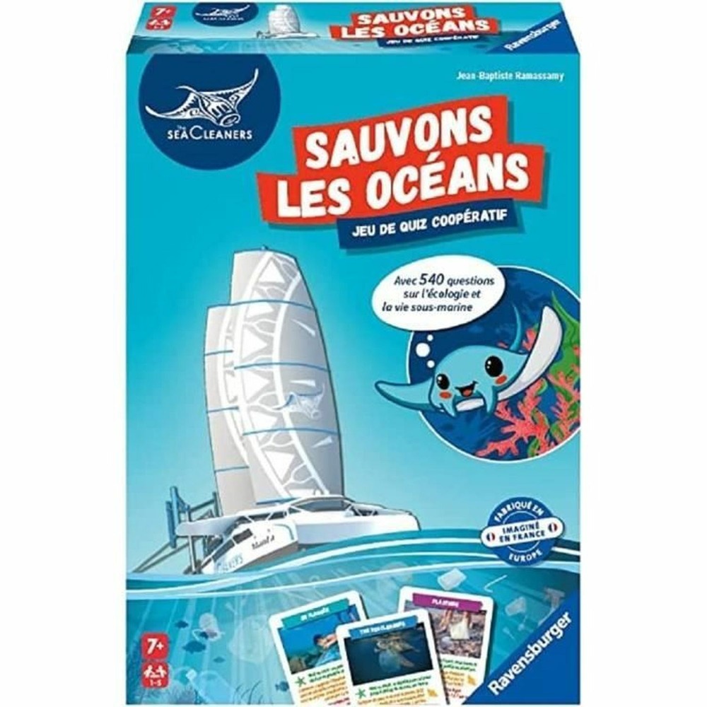 Ravensburger Gioco The SeaCleaners – Gioco Cooperativo Per Famiglie, 500 Domande Sull’ambiente, Da 7 Anni