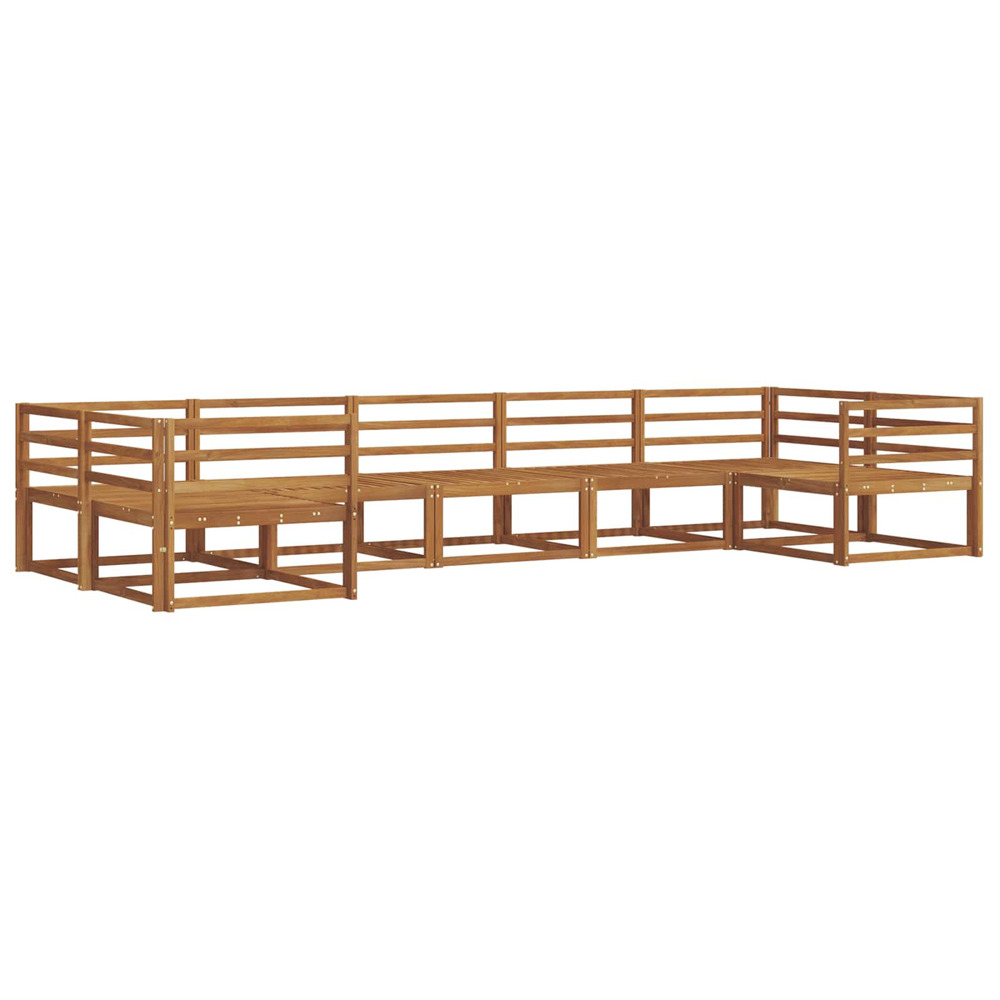 Ensemble de canapés d'extérieur 7 pcs naturel