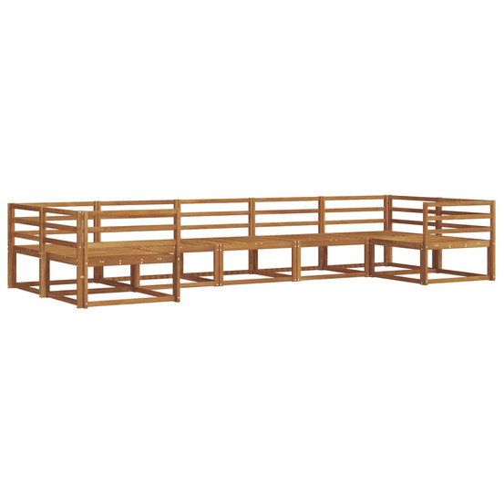 Ensemble de canapés d'extérieur 7 pcs naturel