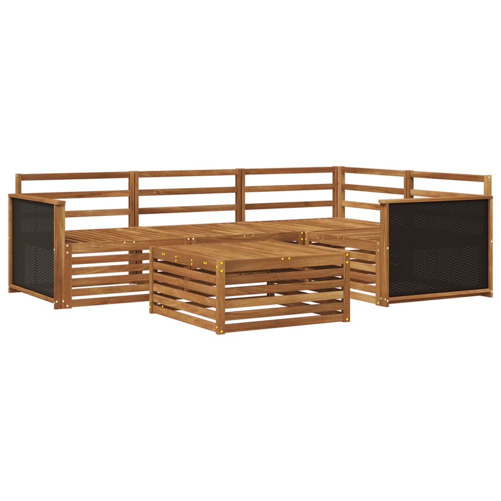Ensemble de canapés d'extérieur 5 pc naturel