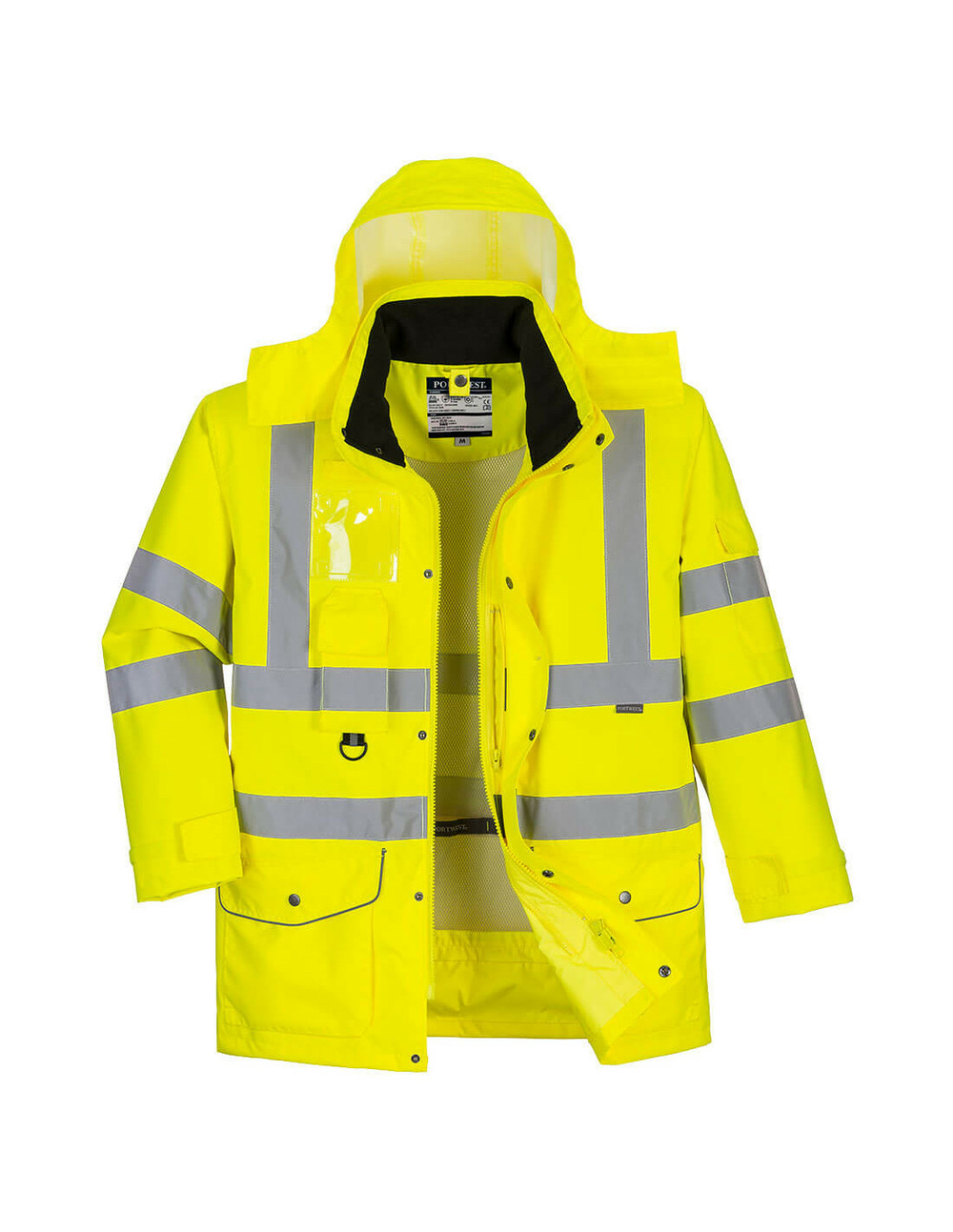 Parka hi-vis 7-en-1 couleur : jaune taille 6xl - portwest