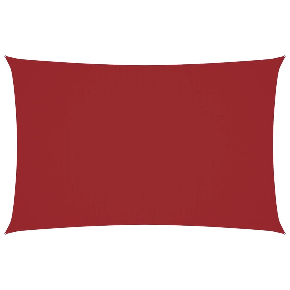 Voile de parasol tissu oxford rectangulaire 2,5x5 m rouge
