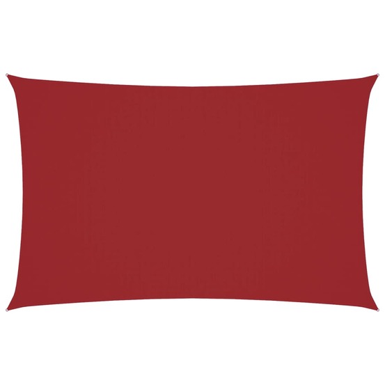 Voile de parasol tissu oxford rectangulaire 2,5x5 m rouge