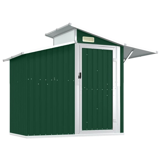 Abri de jardin cabane cabanon maison de stockage remise extérieur hangar outils robuste 270 x 130 x 208,5 cm acier galvanisé