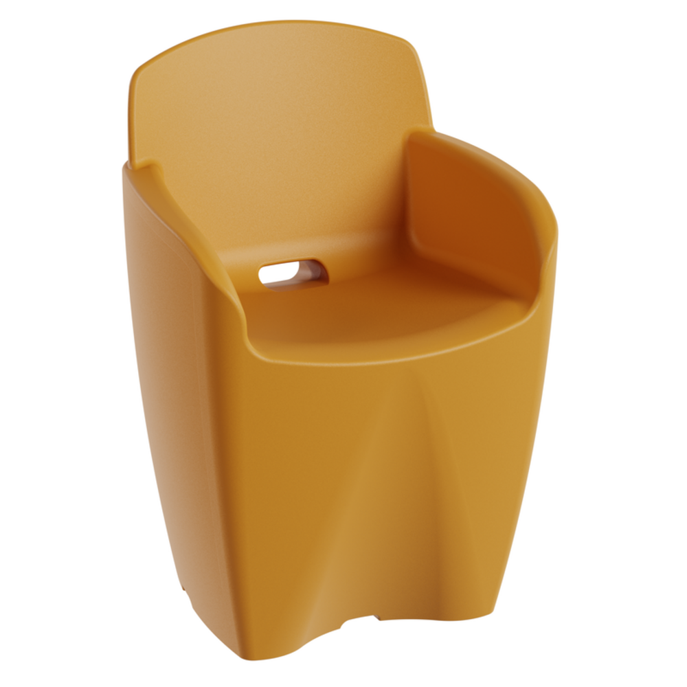 Chaise neoarmchair jaune narcisse