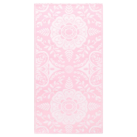 Tapis d'extérieur arakil rose 80x150 cm pp