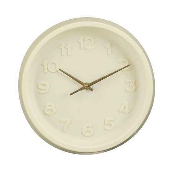 Mica decorations ting horloge murale 27 cm avec chiffres en relief - fonctionne avec piles pour salon cuisine et entrée - style