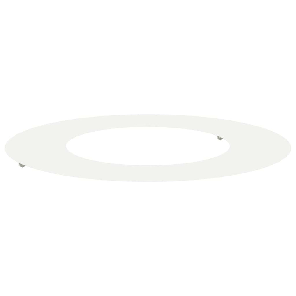 Adapté pour anneau d'arbre plat blanc ø40 / 70 cm acier