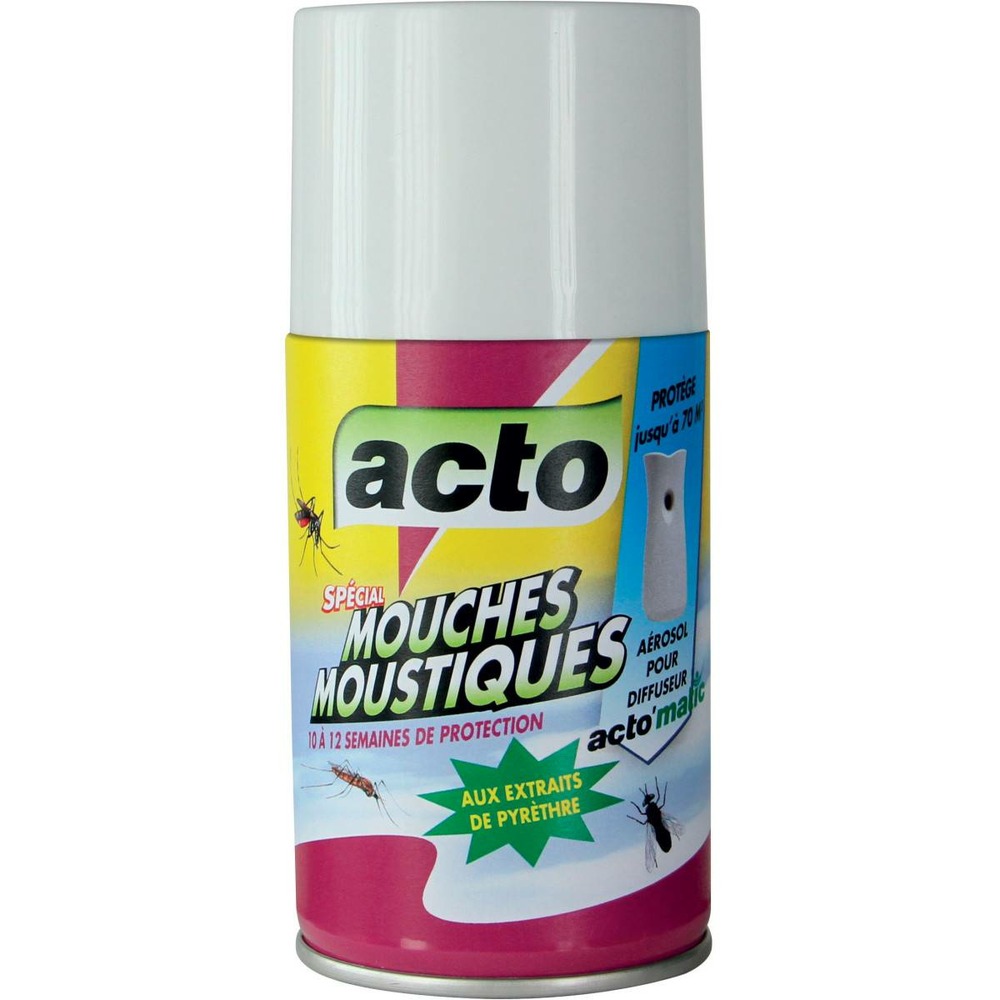 Acto aérosol recharge 250ml - efficacité et sécurité contre les insectes