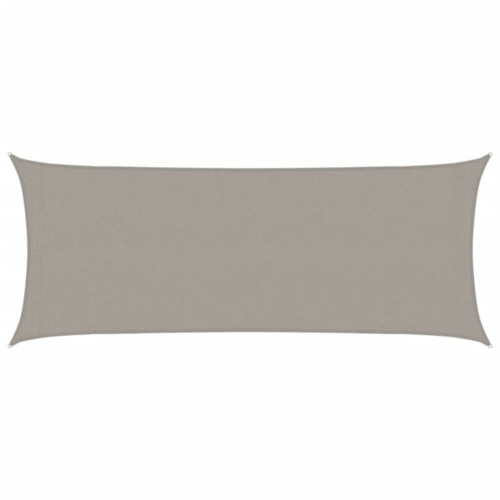 Voile d'ombrage 160 g/m² rectangulaire gris clair 2x4,5 m pehd