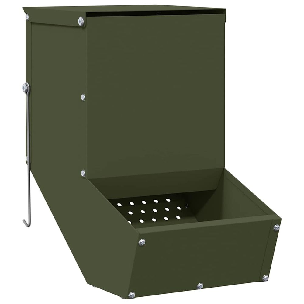 Distributeur pour lapins vert olive 17,5 x 26 x 28,5 cm 1,5 kg