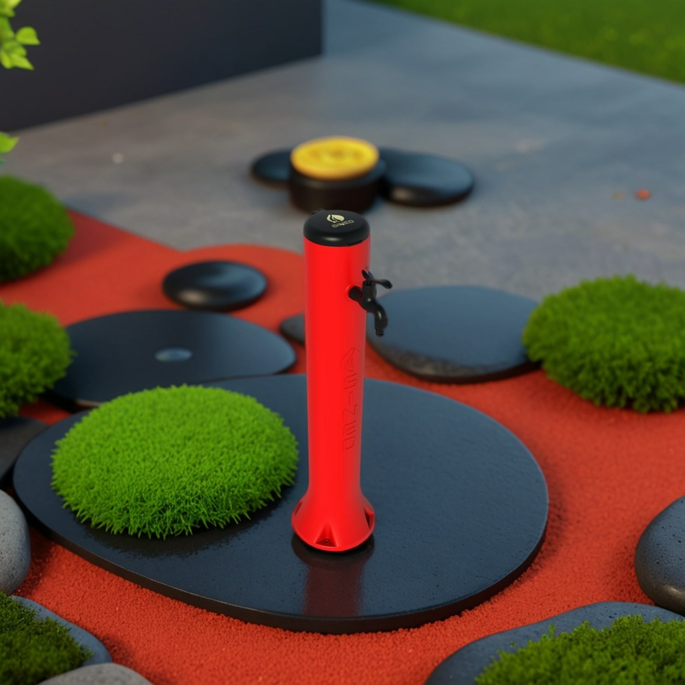 Fontaine et raccords rapides en pehd rouge sined fontana tritone rossa