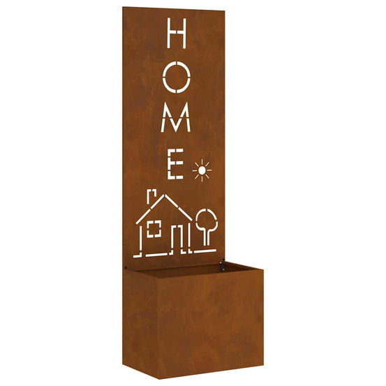 Écran de confidentialité de jardin fretwork rouillé 50 x 140 cm