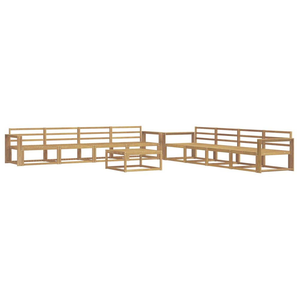Ensemble de canapés d'extérieur 9 pcs blanc 79 x 79 x 37 cm
