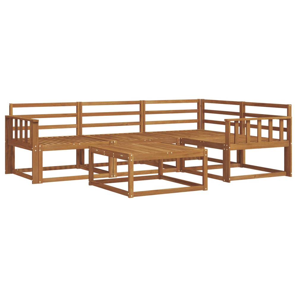 Ensemble de canapés d'extérieur 5 pcs naturel