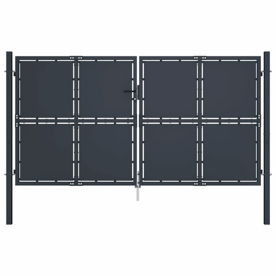 Portail de jardin en acier 300x200 cm anthracite