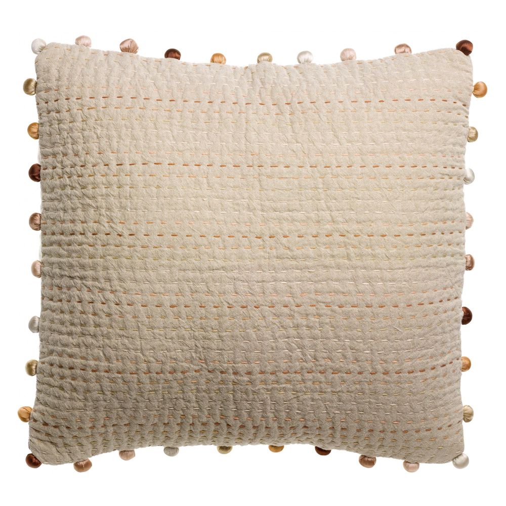 Coussin uni gastounet sienne 45 x 45 cm