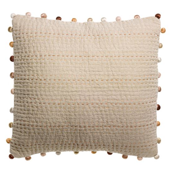 Coussin uni gastounet sienne 45 x 45 cm