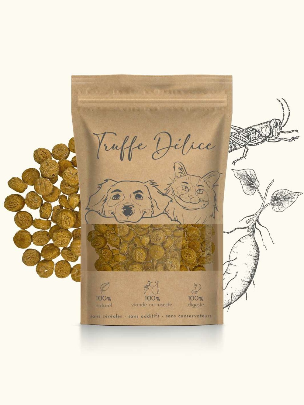 Friandises criquet & patate douce