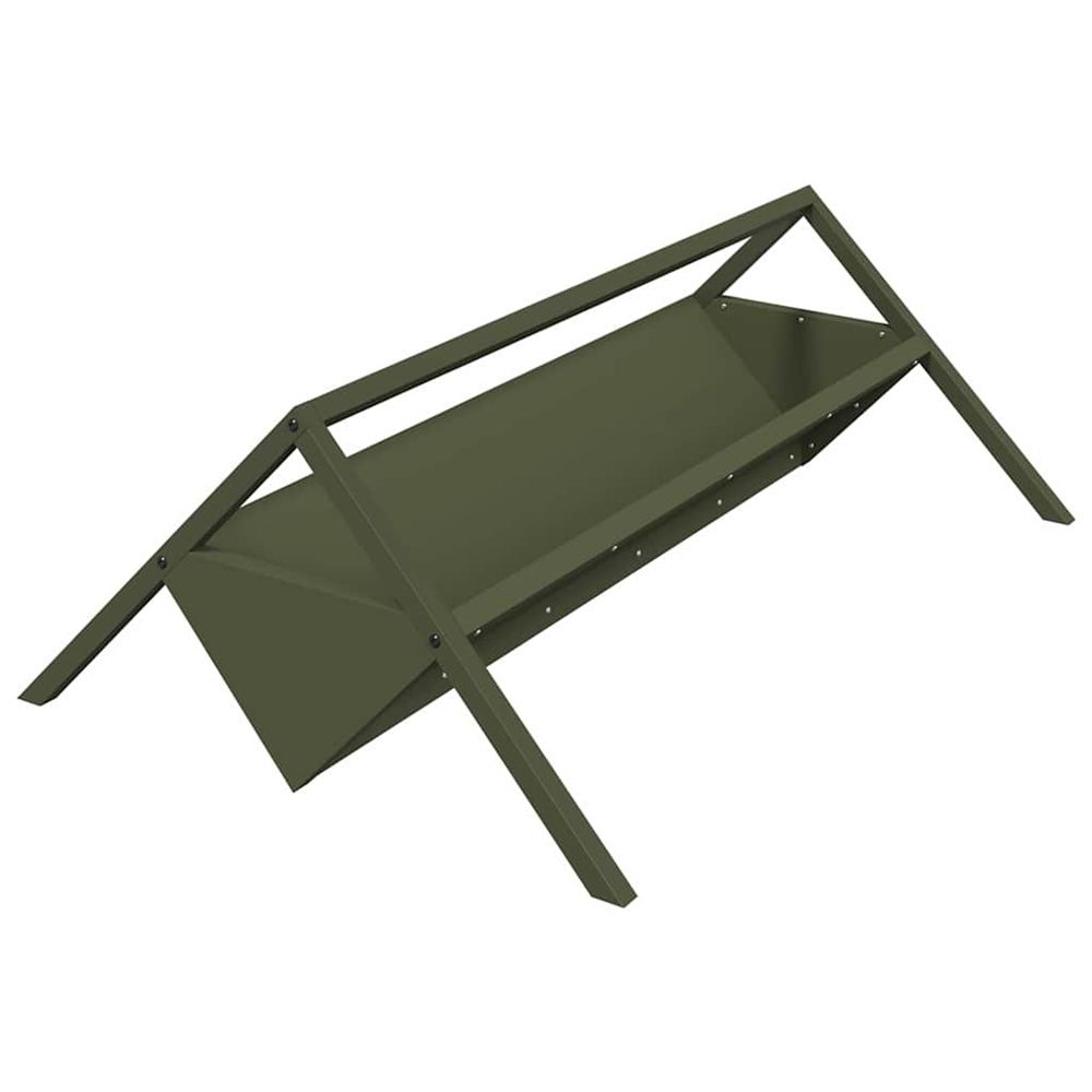 Trough d'alimentation pour le bétail vert olive 10 kg