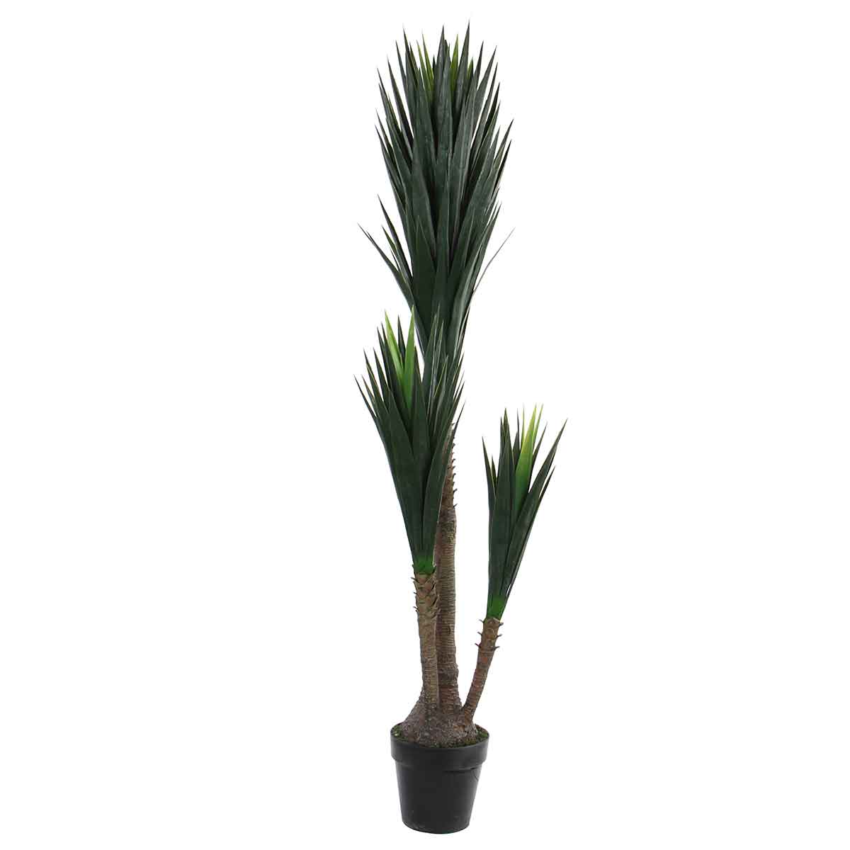 Mica decorations plante artificielle yucca - 80x80x160 cm - pe - vert