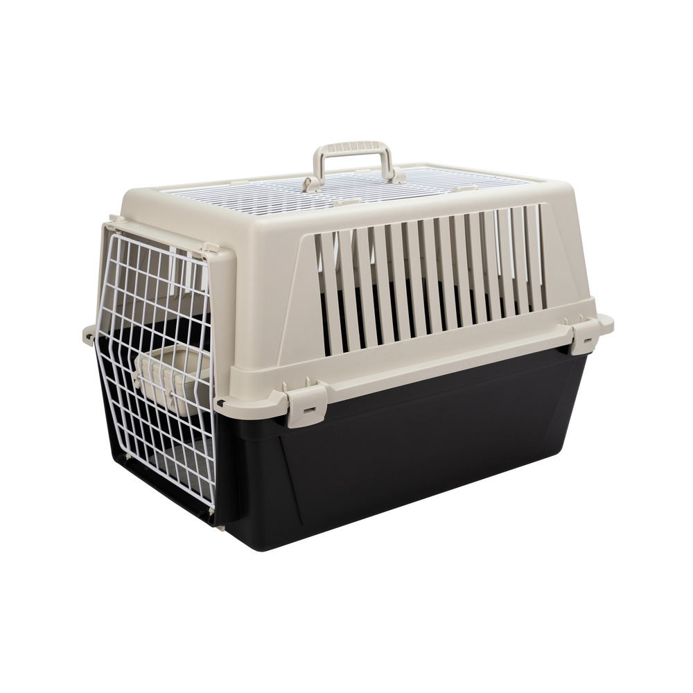Ferplast caisse de transport chat, cage de transport pour chiens petits moyens et chats jusqu'à 15 kg, toit ouvrable, avec coussin