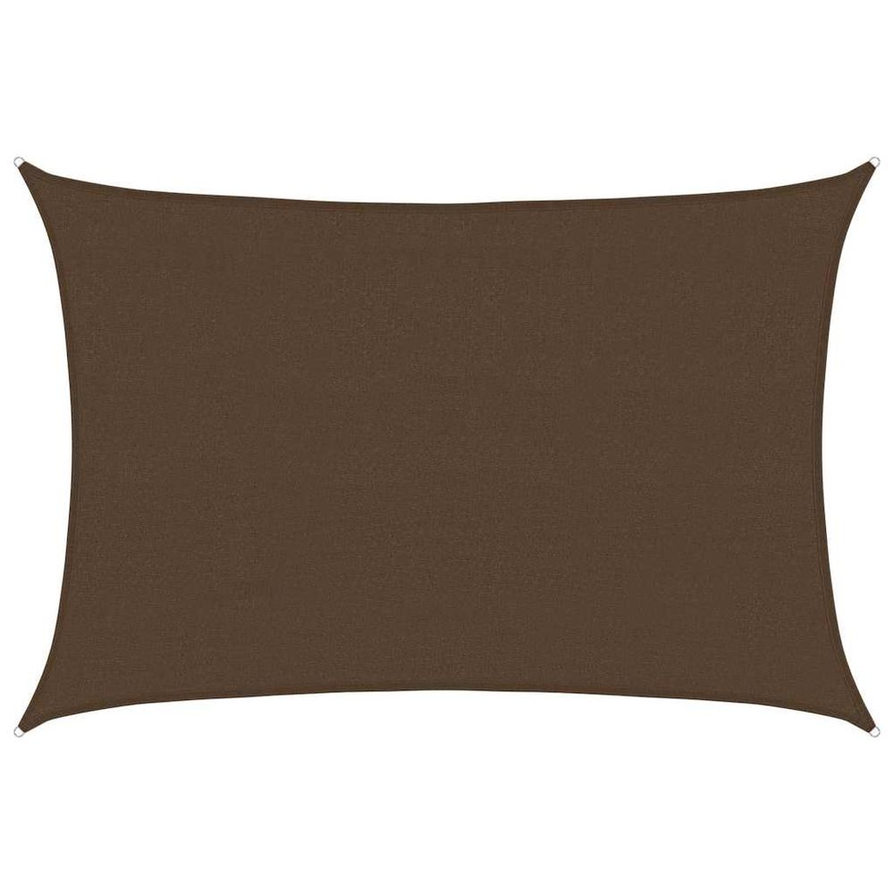 Voile d'ombrage 160 g/m² marron 4x6 m pehd