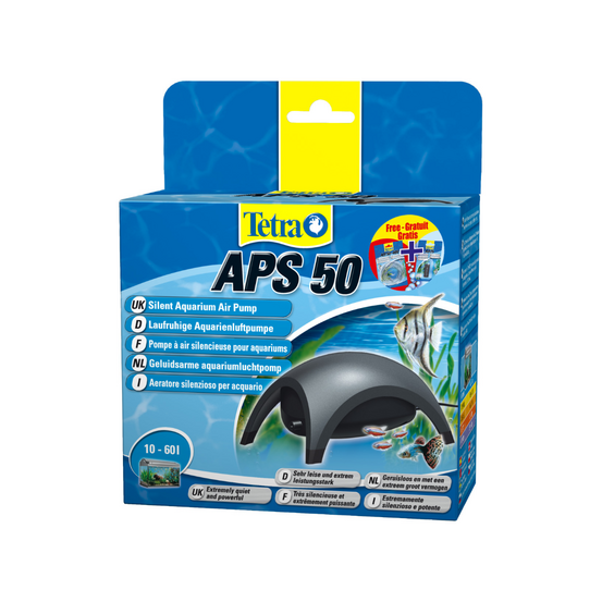 Pompe à air silencieuse pour aquariums aps 50 | 10 - 60 litres