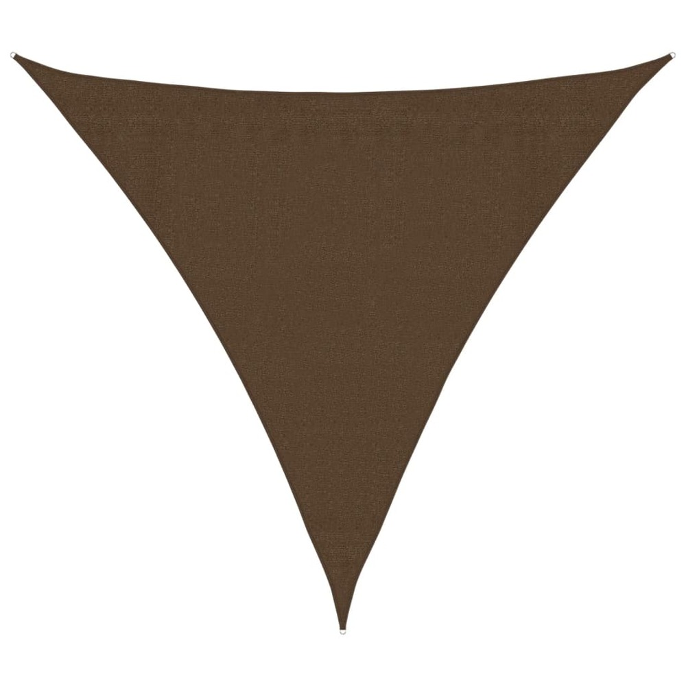 Voile d'ombrage 160 g/m² marron 3,6x3,6x3,6 m pehd