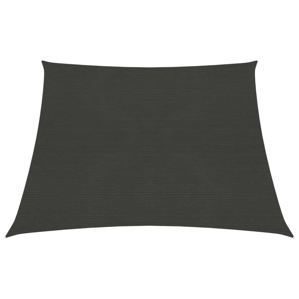 Voile toile d'ombrage parasol 160 g/m² 3/4 x 2 m pehd anthracite