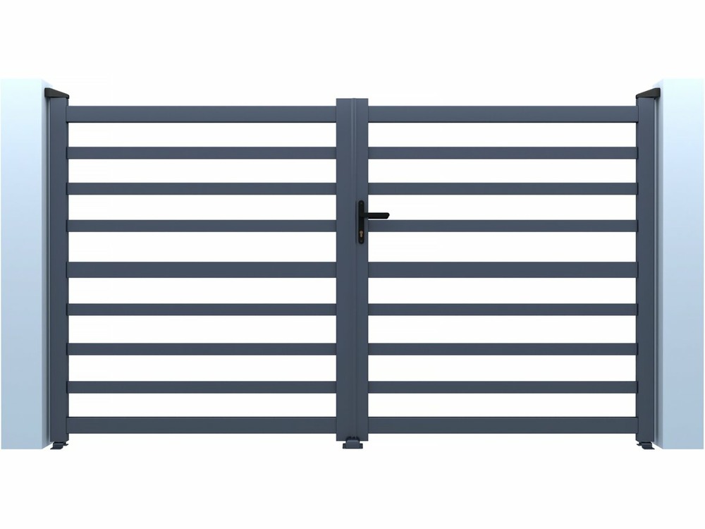 Portail aluminium ajouré 