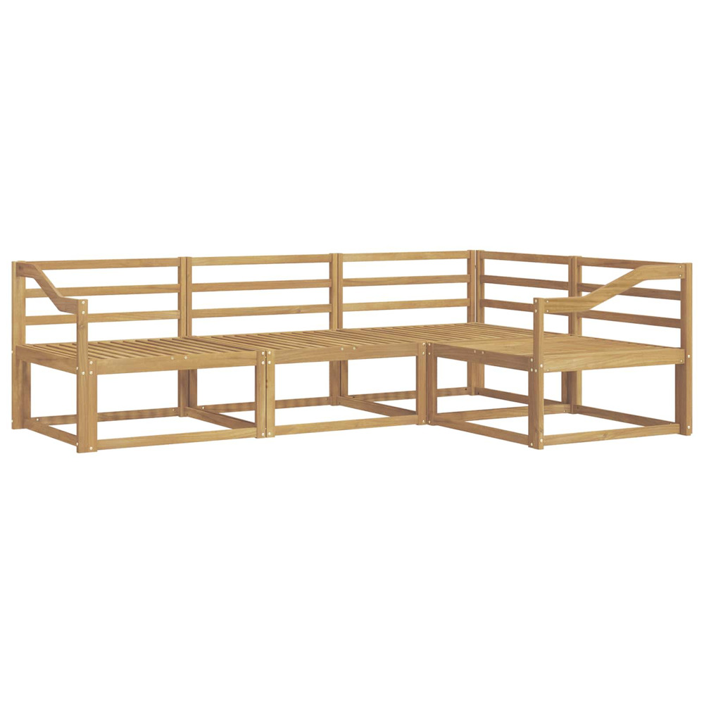 Ensemble de canapés d'extérieur 4 pcs blanc