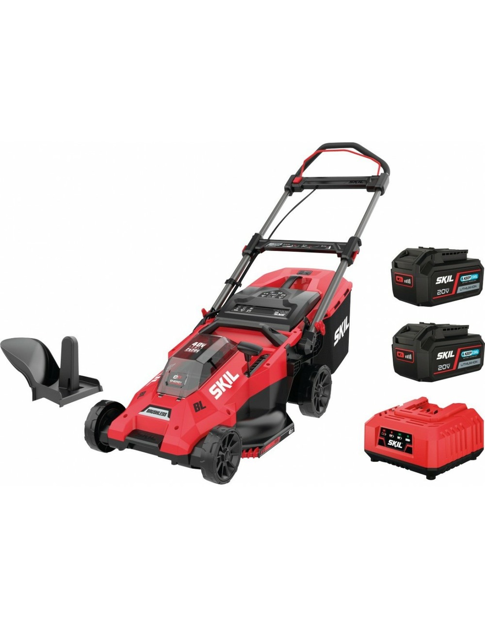 Tondeuse à gazon brushless 40v sans fil coupe 43cm - skil