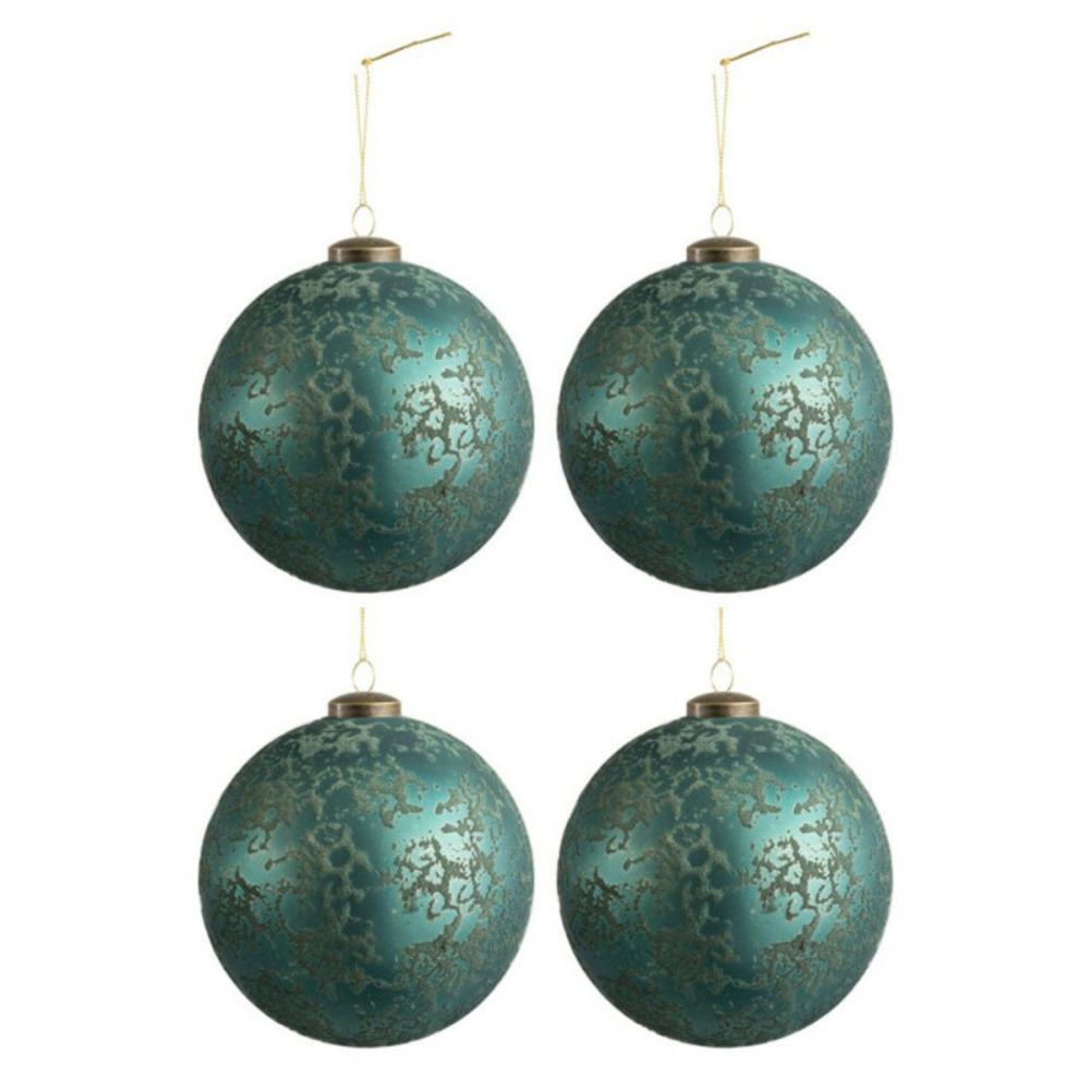 Lot de 4 boules de noël 