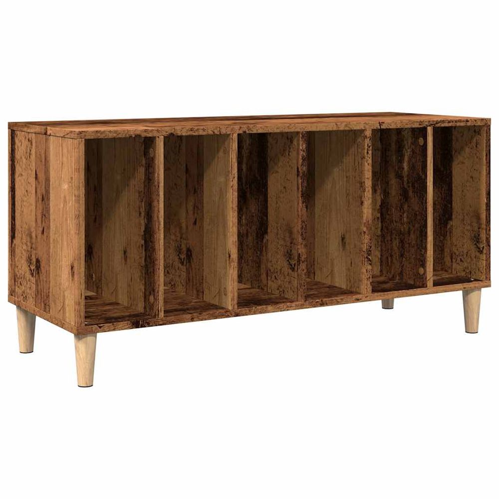 Armoire à disques vieux bois 100x38x48 cm bois d'ingénierie