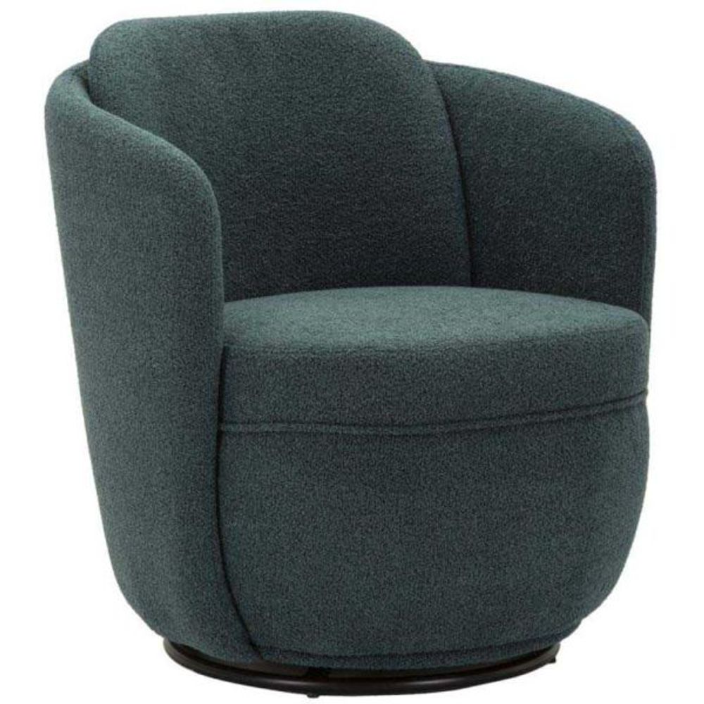 Fauteuil en tissu torino 70 x 72 x 75 cm bleu vert