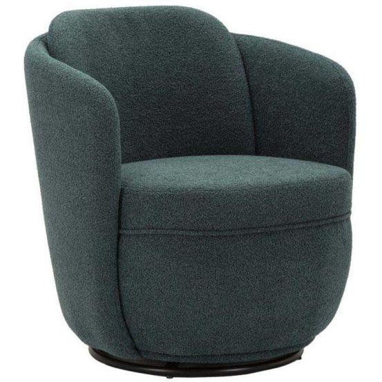 Fauteuil en tissu torino 70 x 72 x 75 cm bleu vert