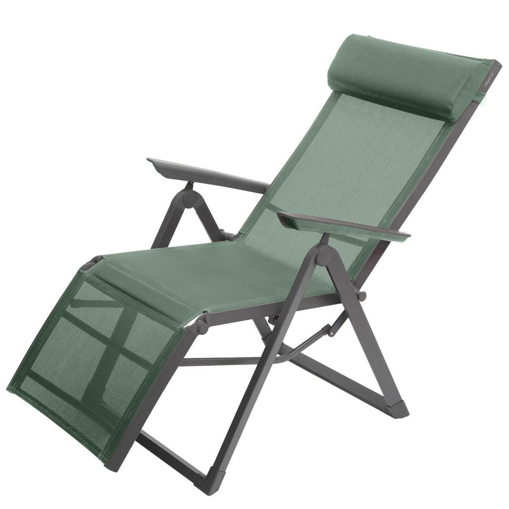 Fauteuil de jardin inclinable decima vert olive & graphite
