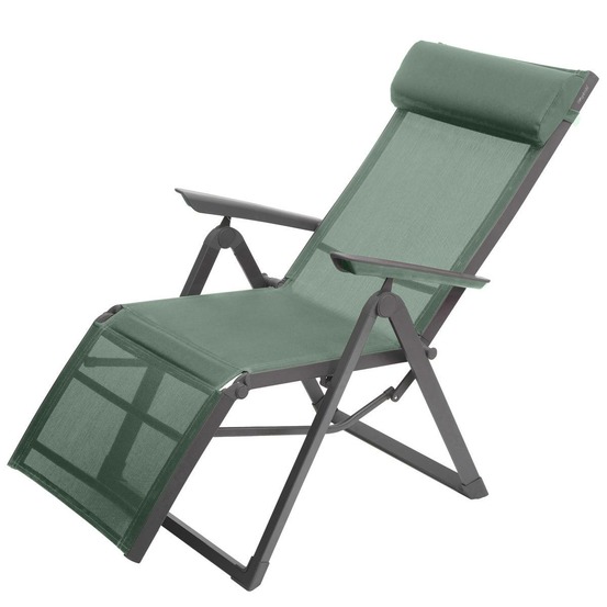 Fauteuil de jardin inclinable decima vert olive & graphite