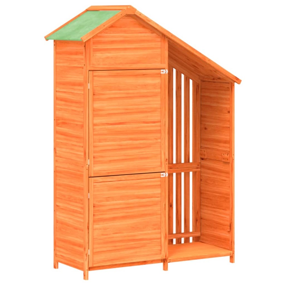 Abri de jardin cabane cabanon maison de stockage remise extérieur hangar outils robuste 120 x 53,5 x 170 cm bois massif pin m