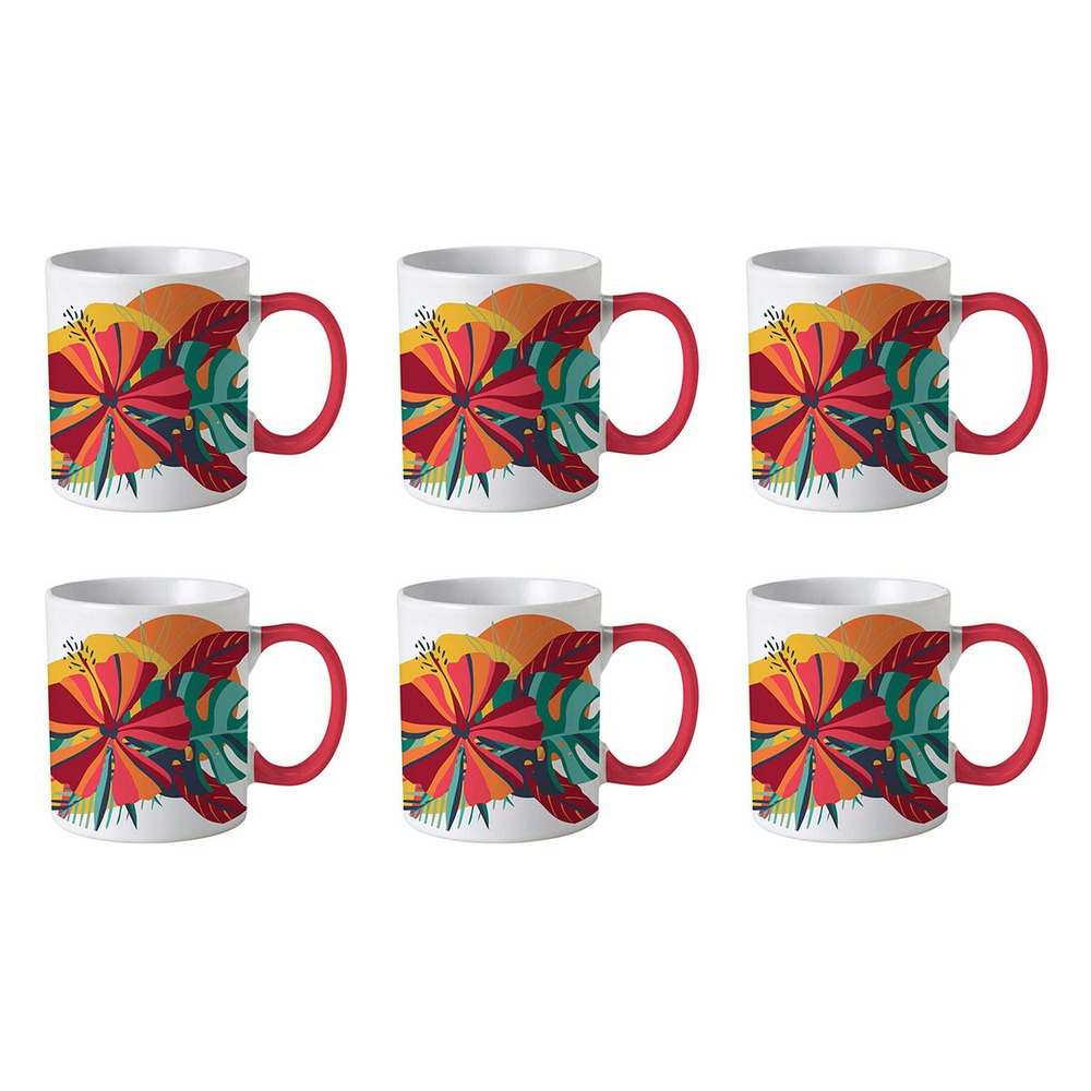 Lot de 6 mugs en céramique 