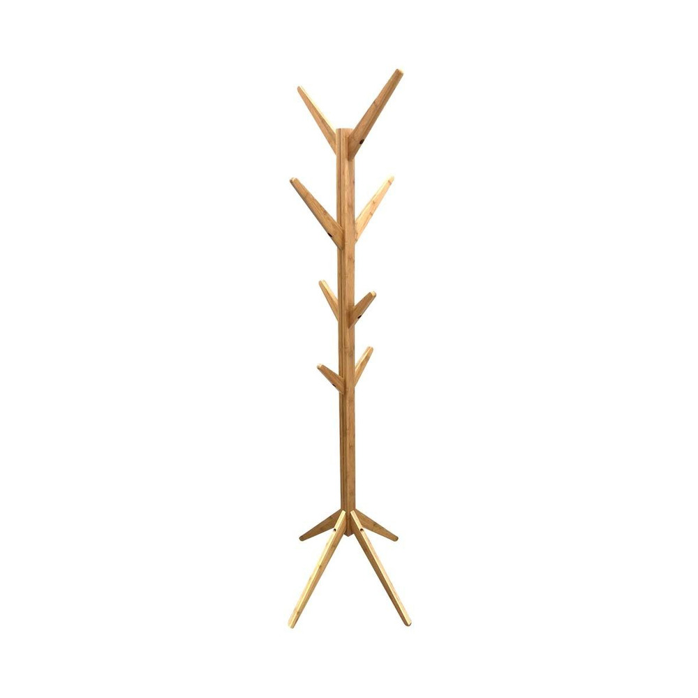 Porte-manteaux arbre 178 cm bambou naturel