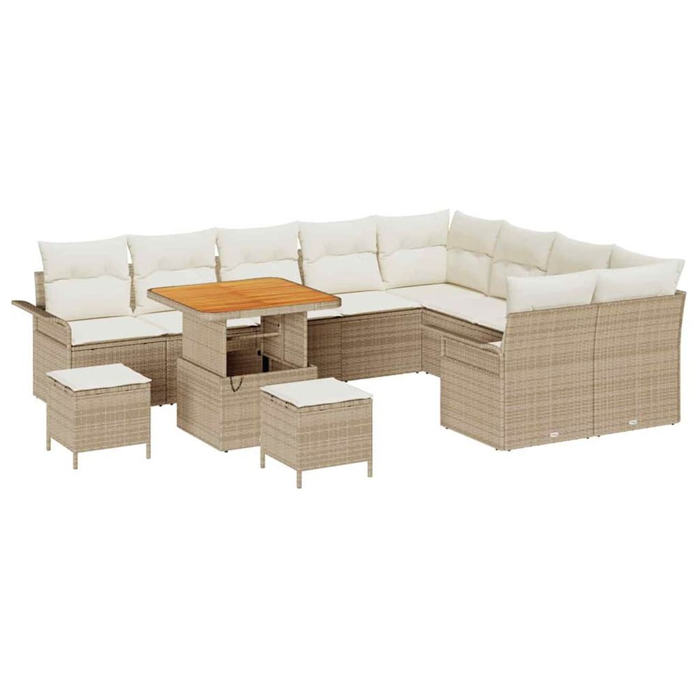 Ensemble de canapé de jardin 12 pc 11-nombre de places