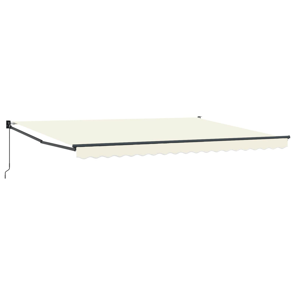 Auvent rétractable crème 4 x 2 m 100% polyester et aluminium