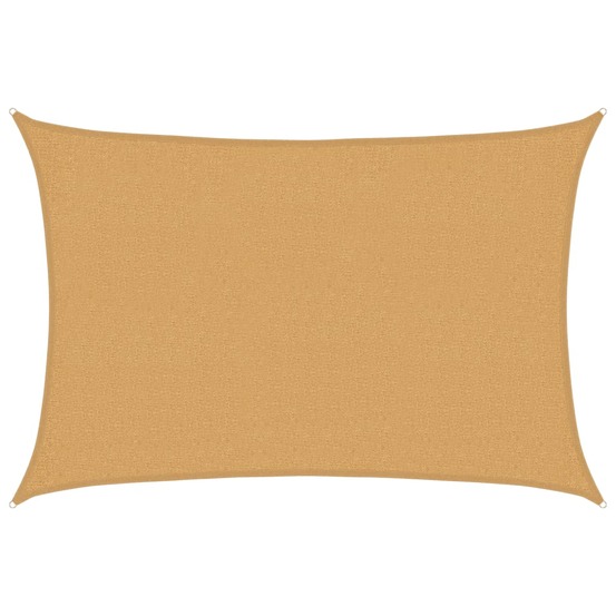 Voile d'ombrage 160 g/m² rectangulaire sable 2x3 m pehd