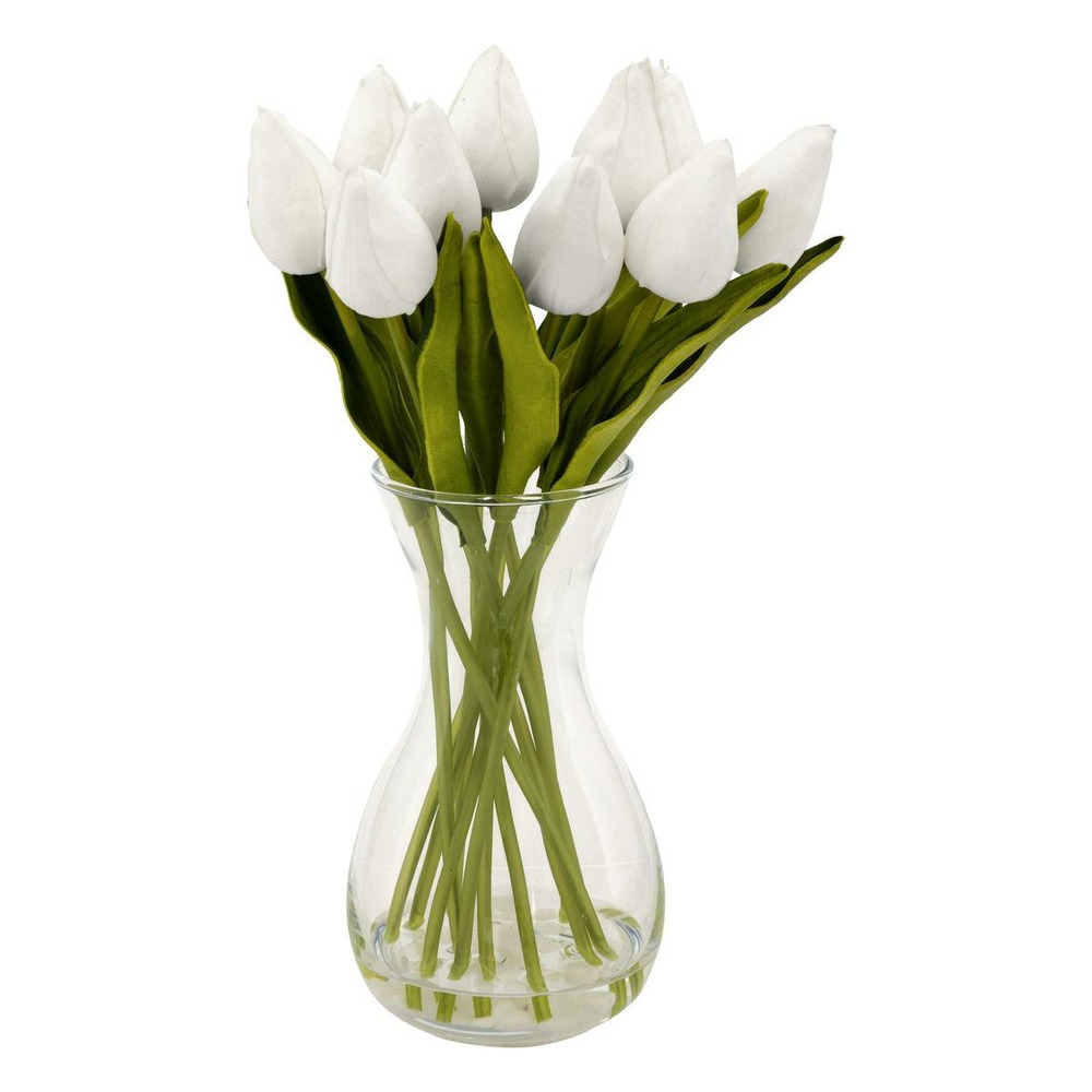 Composition tulipes avec vase 