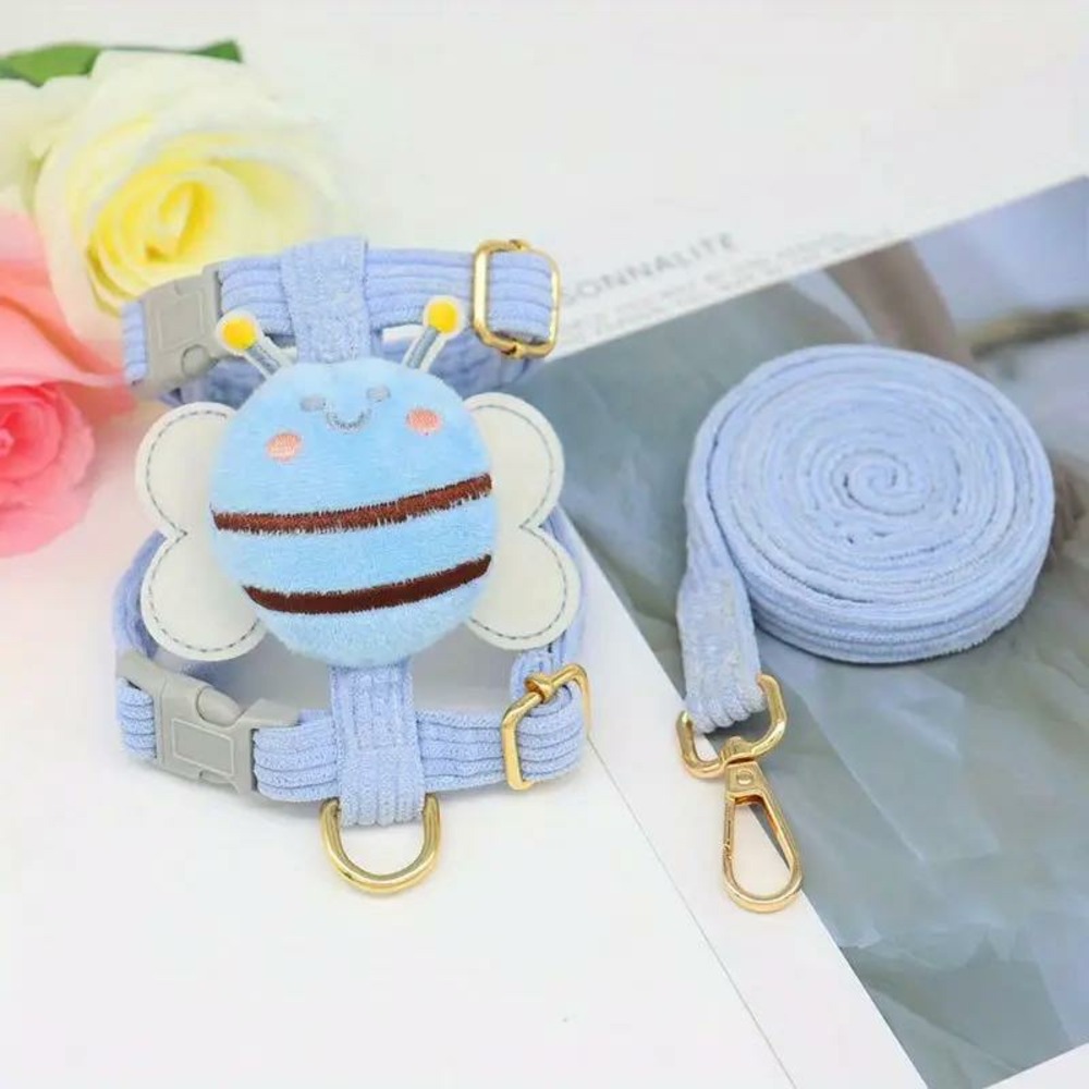 Laisse papillon taille s, polyester, pour petits chiens et chats